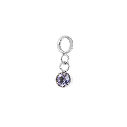 iXXXi connect charm  Stone Purple zilver 154009-03