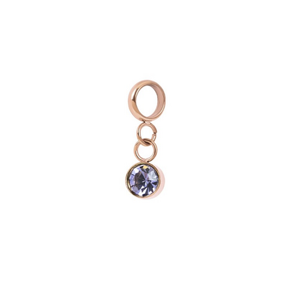 iXXXi connect charm  Stone Purple rose 154009-02