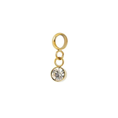 iXXXi connect charm  Stone White goud 154014-01