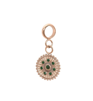 iXXXi connect charm  Midnight Emerald Rose 154025-02