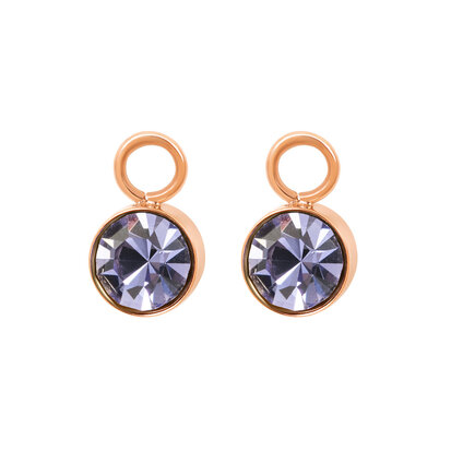 iXXXi Hoop Charms Stone Tanzanite rose 6mm E04811-02