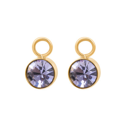 iXXXi Hoop Charms Stone Tanzanite goud 6mm E04811-01