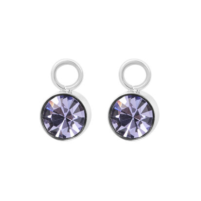 iXXXi Hoop Charms Stone Tanzanite zilver  6mm E04811-03