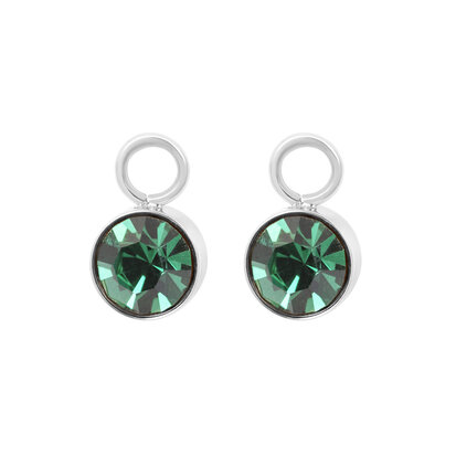 iXXXi Hoop Charms Stone Emerald zilver  6mm E04810-03