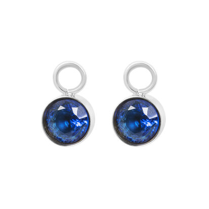 iXXXi Hoop Charms Stone Capri Blue zilver 6mm E04808-03