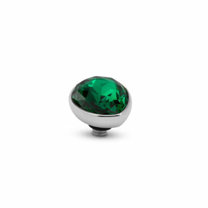 Melano Twisted Raindrop 9,5 mm Majestic Green TME4 zilver