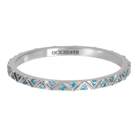 iXXXi Ring Bohemian Aqua Zilver R05917-03