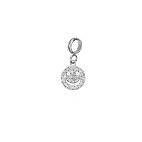 iXXXi connect charm Sparkle Smiley Zilver 154003-03