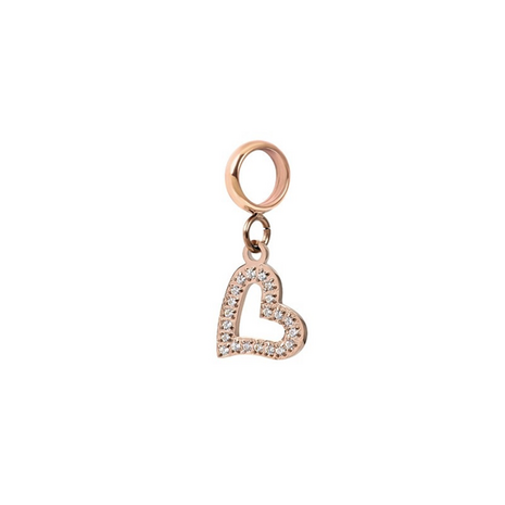 iXXXi connect charm Small Heart rose- 154006-02