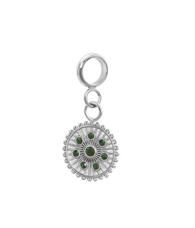 iXXXi connect charm  Midnight Emerald Zilver 154025-03