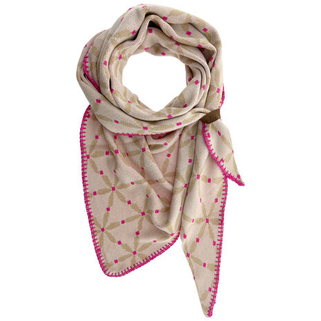 Sjaal Lot83 Jasmijn beige roze